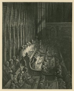 Het koor van de abdij van Westminster door Gustave Dore